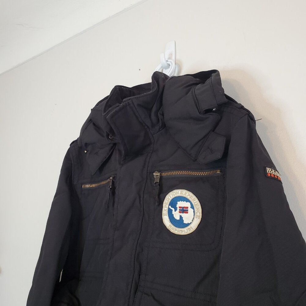 Napapijri  Expidition Research Bomber Coat Black Size M - Picture 3 of 6